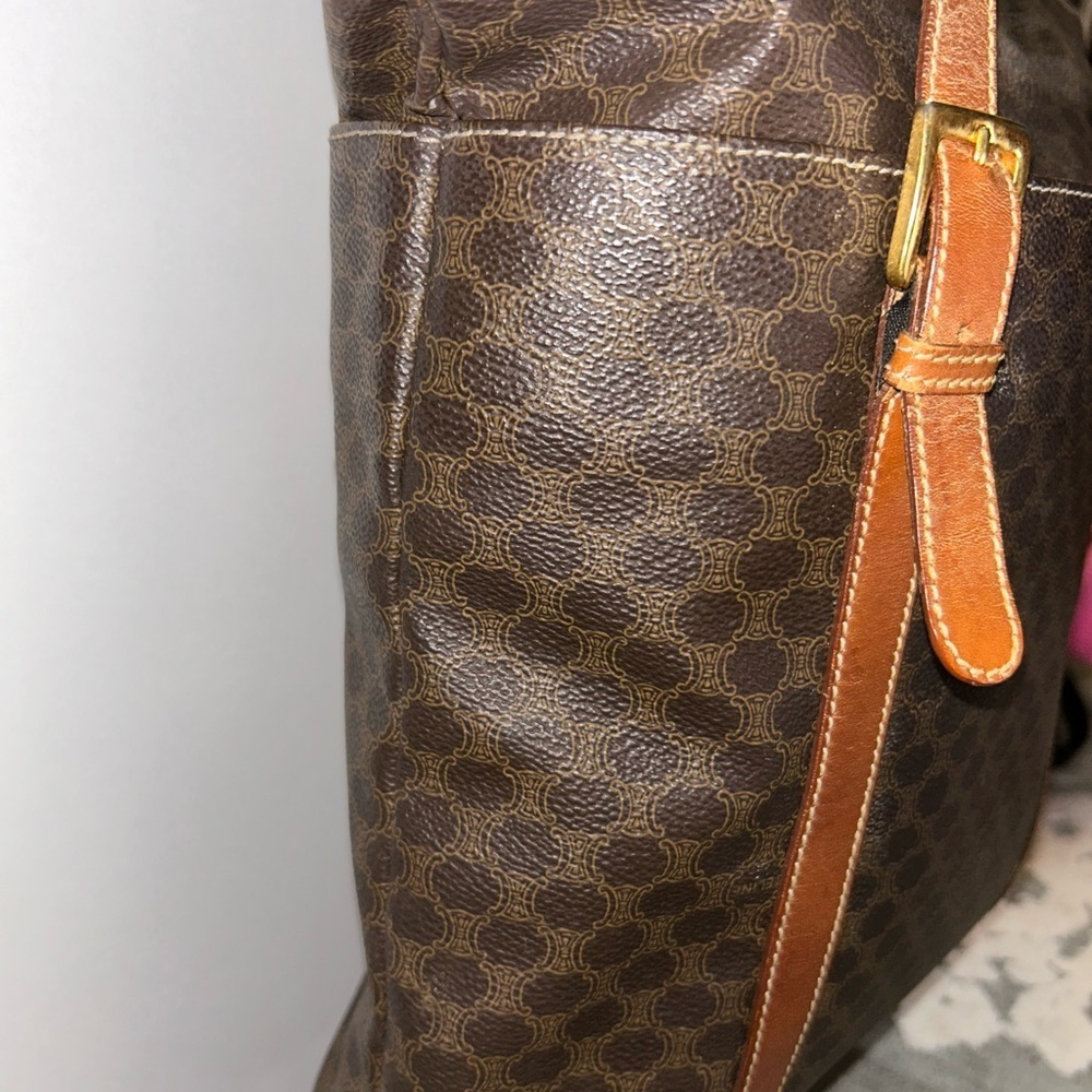 GUC Celine Triomphe Leather shoulder bag - Picture 4 of 16